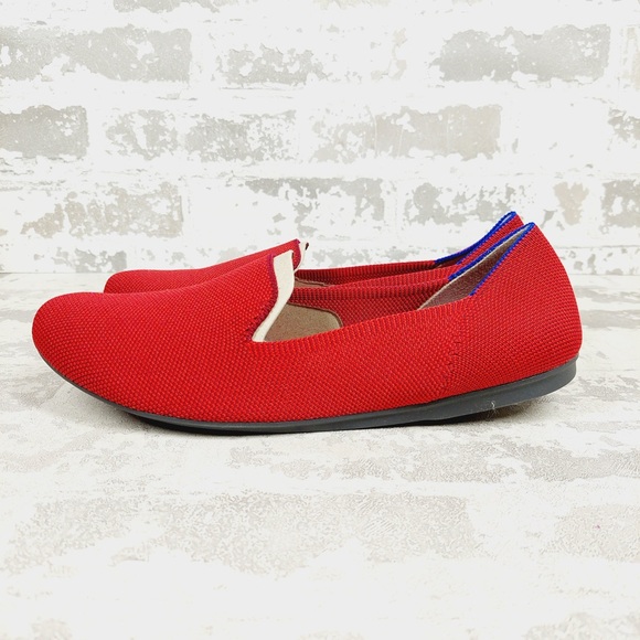 NEW Rothy's The Loafer Red Round Toe Slip On Flat Loafers F710
